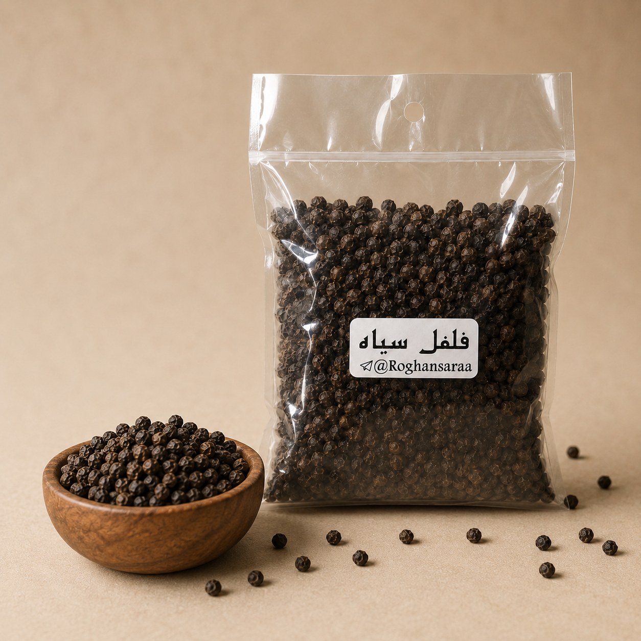 فلفل سیاه نکوبیده